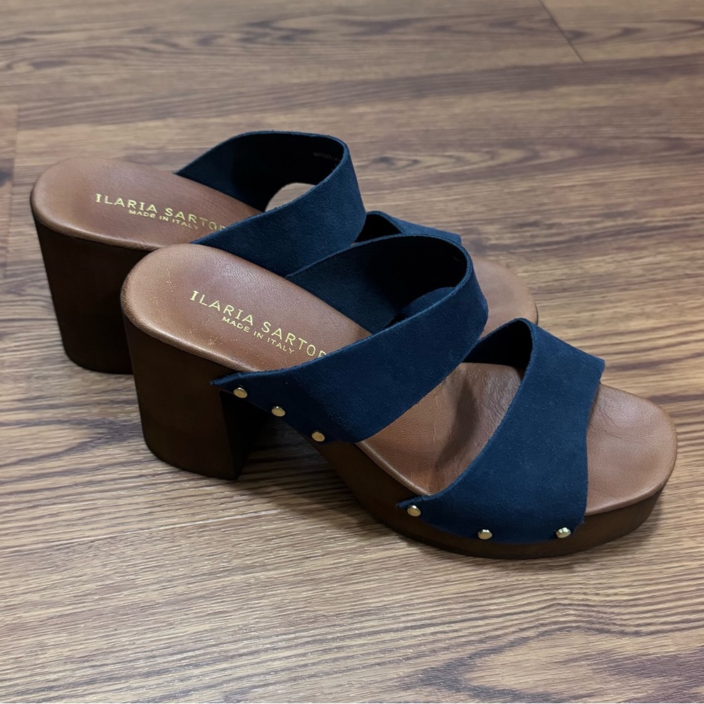 Navy Blue Women's Platform Heels